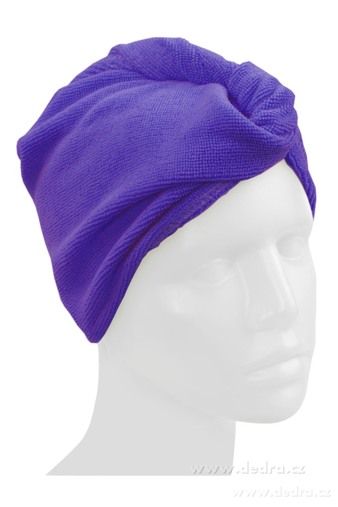 2 ks turban na vysoušení vlasů levandulový | Péče o vlasy | Grand Móda
