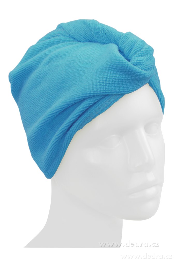 2 ks turban na vysoušení vlasů tyrkysový | Péče o vlasy | Grand Móda