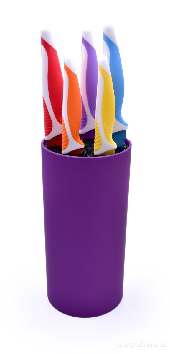 CARBONIT, tyčinkový stojan na nože, fialový | Nože, nůžky a prkénka | Grand Móda