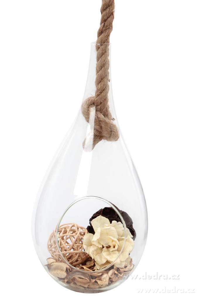 Dekor.skleněná baňka, XL závěsná báň – náhled 2 | Grand Móda