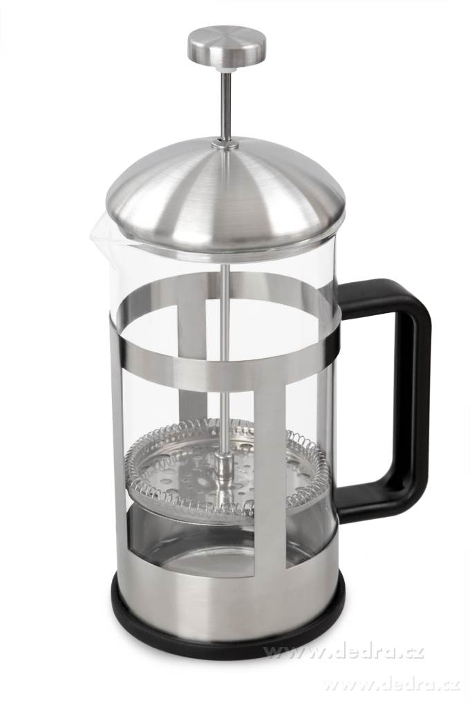 BARISTA, 1 L FRENCH PRESS konvice na kávu a čaj z borosilikátového skla, ocelová – náhled 2 | Grand Móda