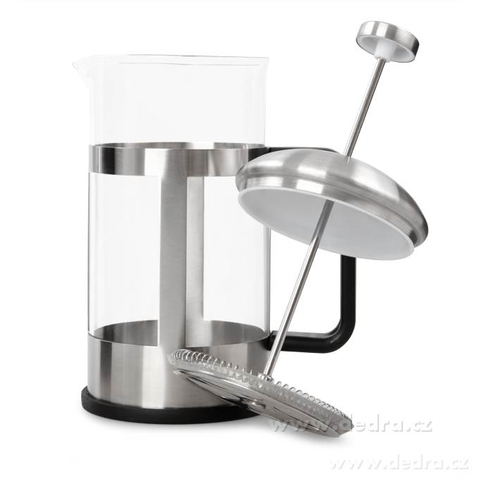 BARISTA, 1 L FRENCH PRESS konvice na kávu a čaj z borosilikátového skla, ocelová – náhled 4 | Grand Móda