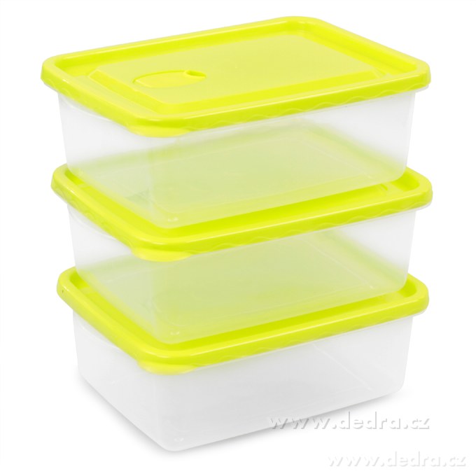 3 ks ventildóza, zelené, objem 2 l | Jídlo a pití na cesty | Grand Móda