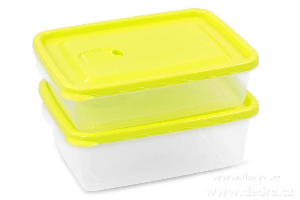 2 ks ventildóza, zelené, objem 2+1, 5 l | Jídlo a pití na cesty | Grand Móda