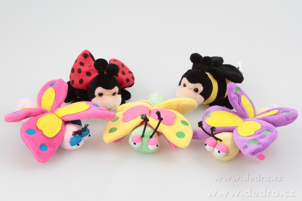 37 cm plyšová KVĚTINA domeček pro 5 hmyzích kamarádů – náhled 2 | Grand Móda