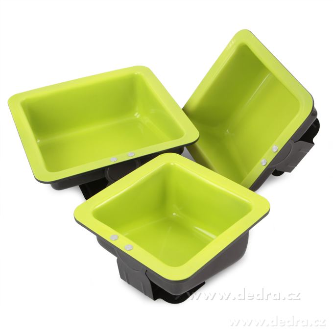 3 ks silnostěnné čtvercové šikmé formy na korpusy, CRAZY DORT BIOPAN, – náhled 3 | Grand Móda