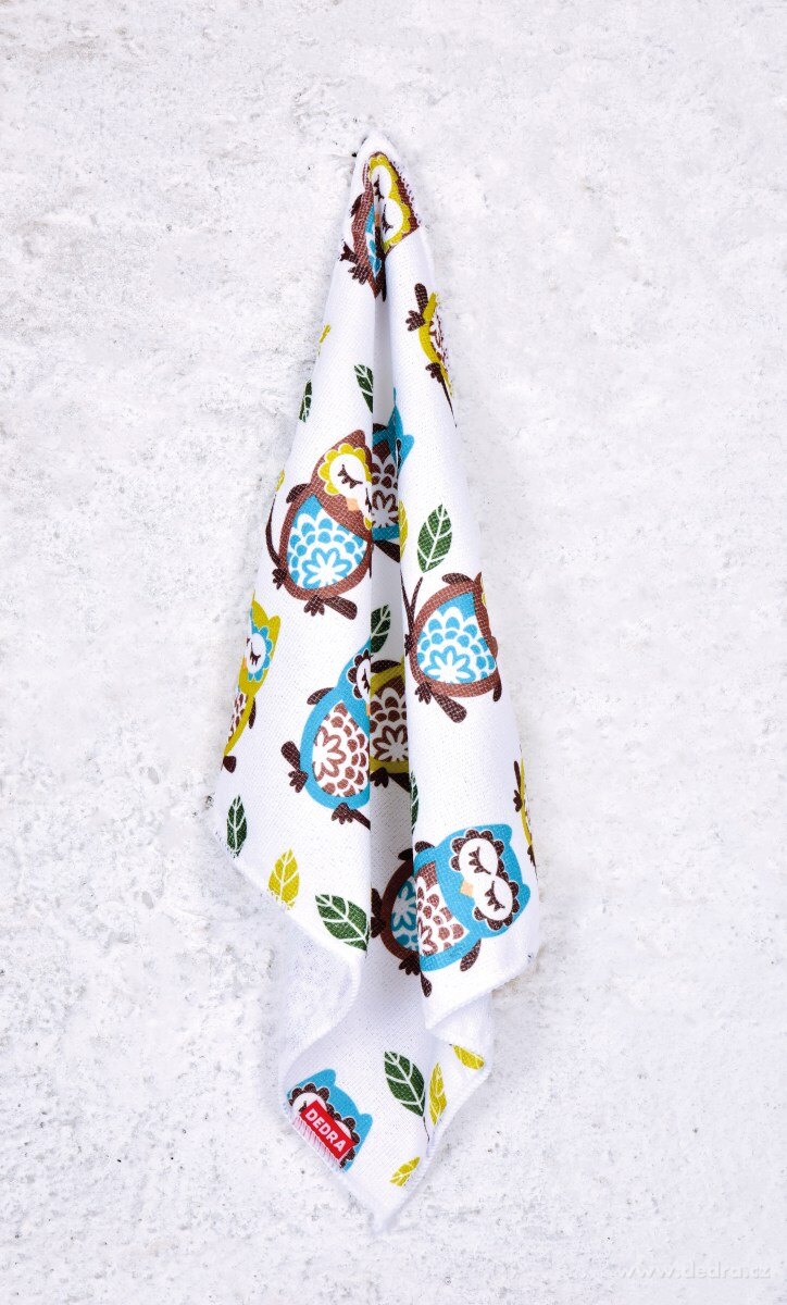 PRAKTIK, Lešticí utěrka z mikrovlákna, univerzální, s veselými sovičkami – náhled 4 | Grand Móda