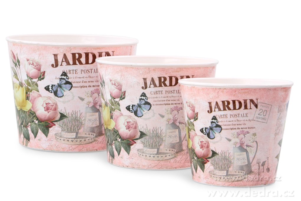 3ks obal na květináč, JARDIN květinový – náhled 2 | Grand Móda