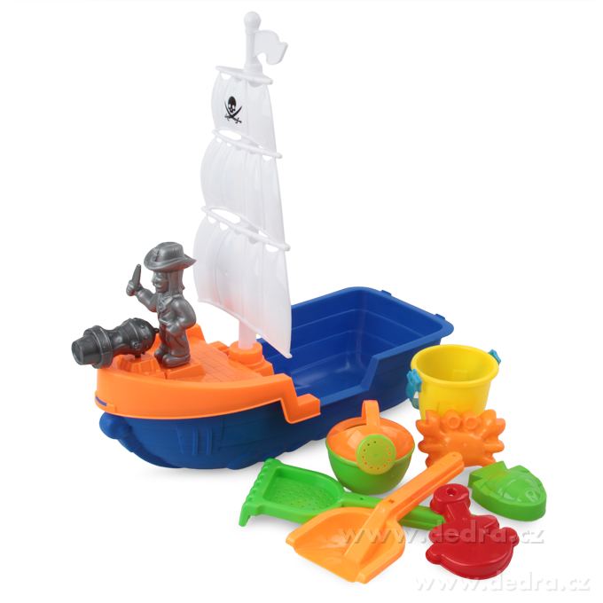 Velká pirátská plachetnice, set 9 ks, do vany i bazénku | Vodní hrátky | Grand Móda