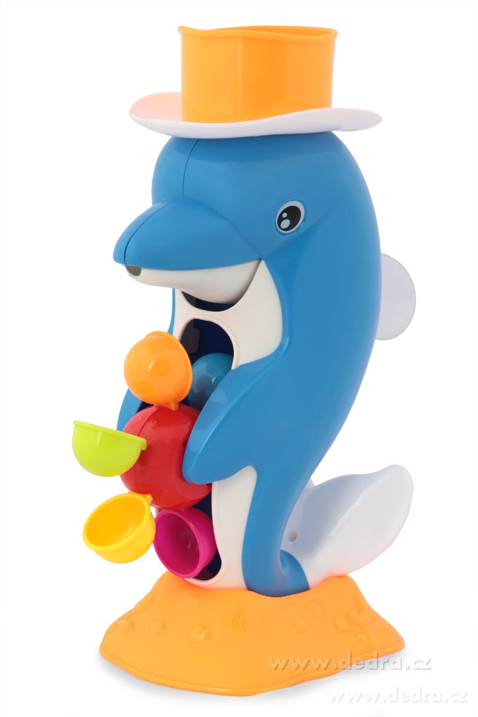 Delfín s otočným vodním mlýnkem do vany | Zvukové a pohyblivé ­čÄÁ | Grand Móda