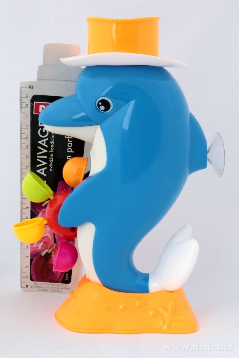 Delfín s otočným vodním mlýnkem do vany – náhled 5 | Grand Móda