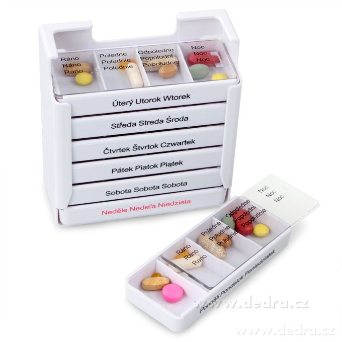 Týdenní zásobník na léky, profesionální – náhled 2 | Grand Móda
