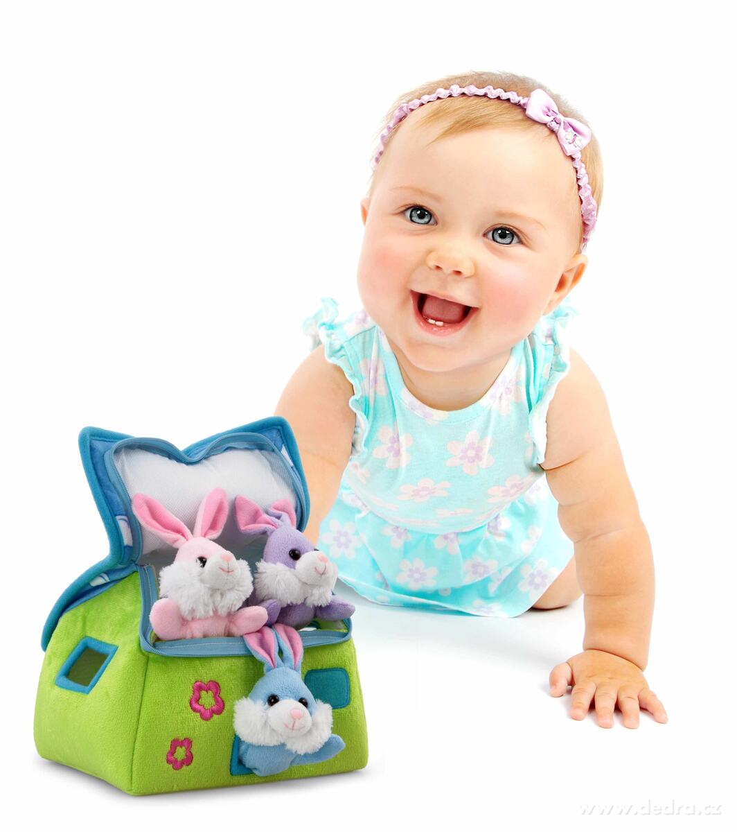 PLYŠOVÝ DOMEK, pro 3 králíčky – náhled 3 | Grand Móda