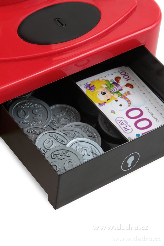 33 cm velká dětská pokladna na baterie, s elektronickou čtečkou a příslušenstvím – náhled 4 | Grand Móda