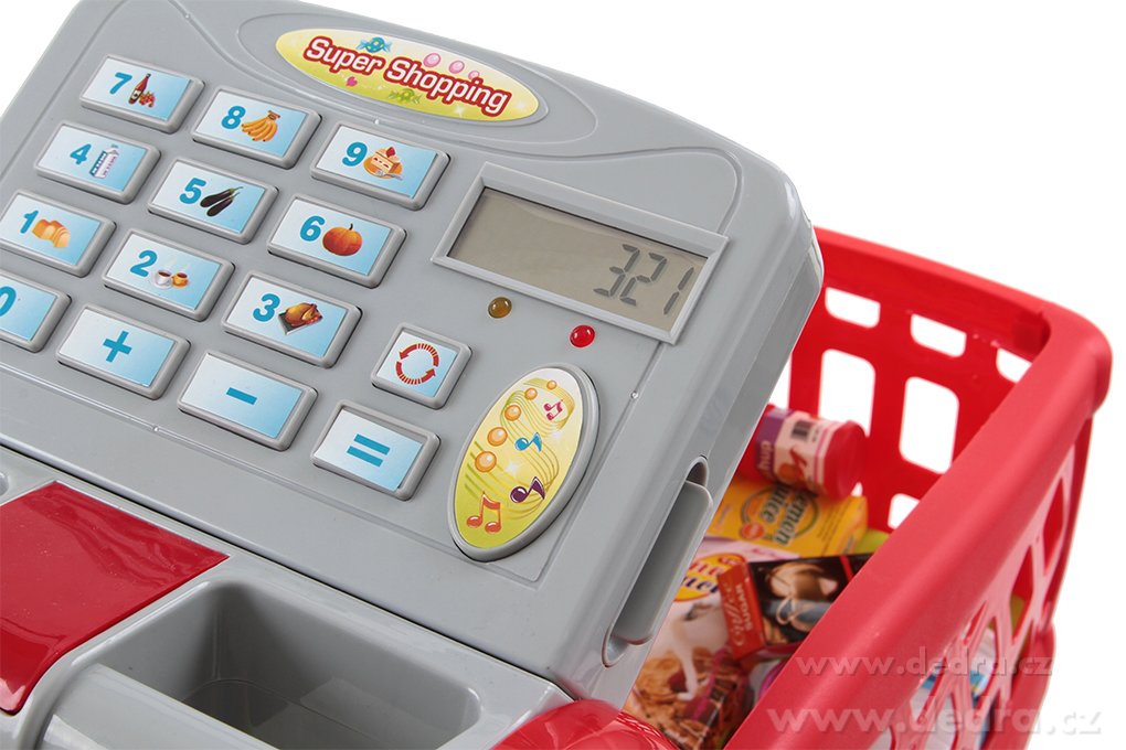 50 cm velký dětský nákupní vozík, elektronický, na baterie – náhled 5 | Grand Móda