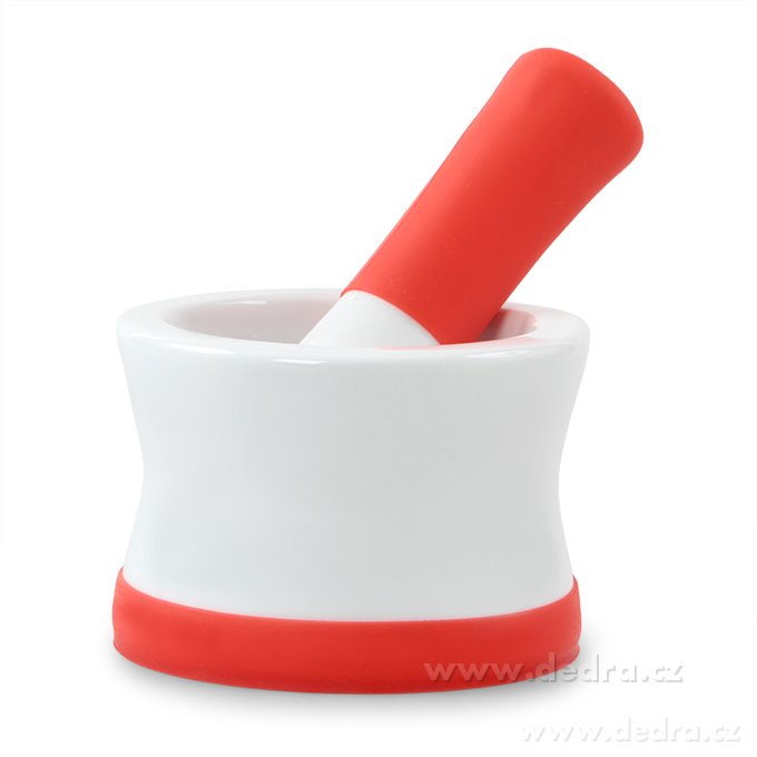 Porcelánový hmoždíř na česnek, bylinky a koření