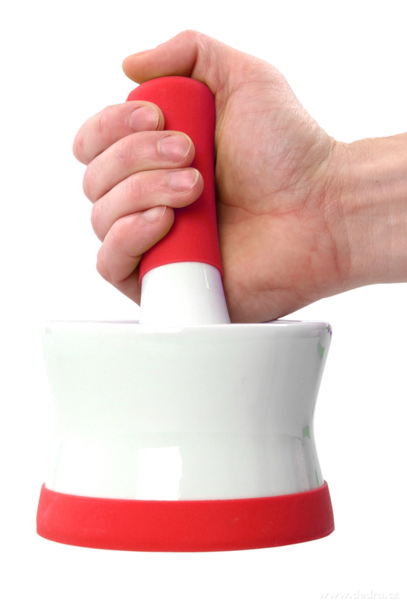 Porcelánový hmoždíř na česnek, bylinky a koření – náhled 4 | Grand Móda