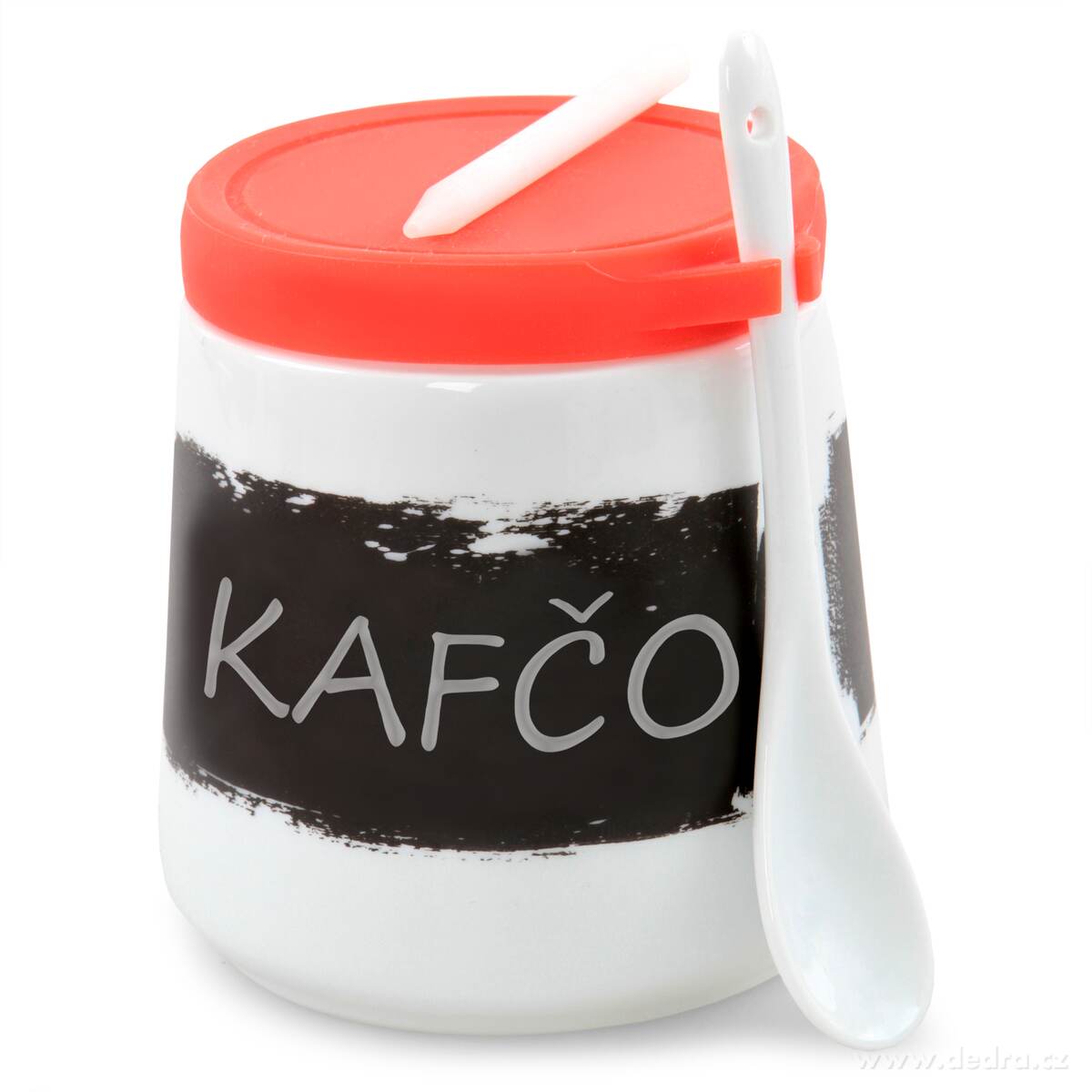 Porcelánová dóza, popisovatelná, včetně bílé tužky | Dózy na sypké potraviny | Grand Móda