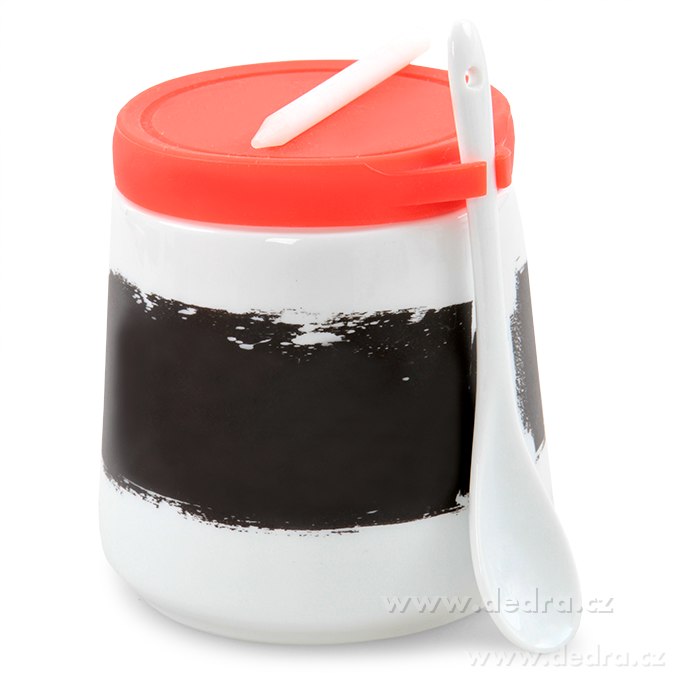 Porcelánová dóza, popisovatelná, včetně bílé tužky – náhled 4 | Grand Móda