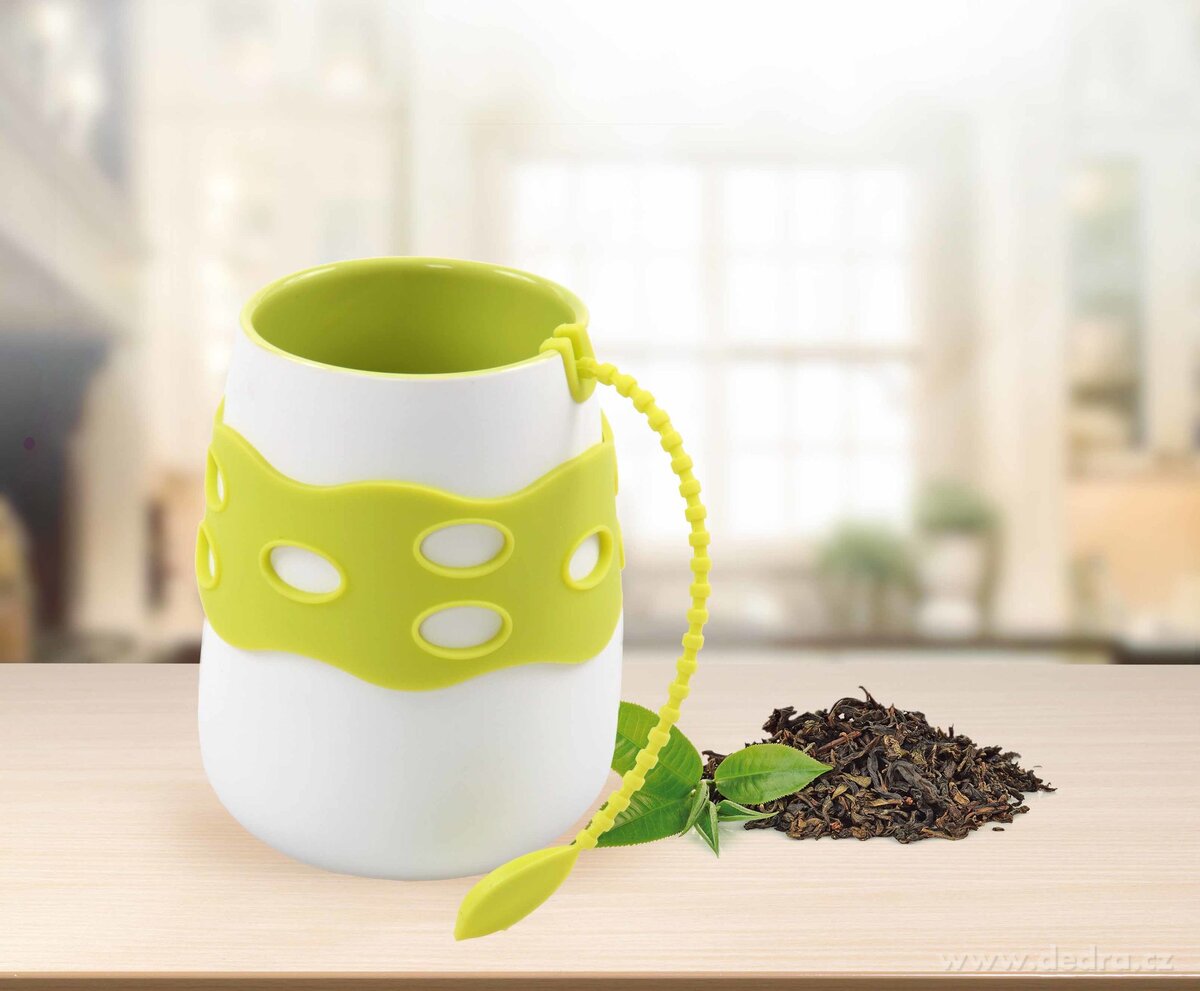 2v1 hrnek s páskem, a sítko na čaj – náhled 3 | Grand Móda
