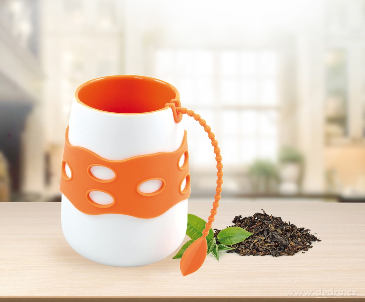 2v1 hrnek s páskem, a sítko na čaj – náhled 3 | Grand Móda