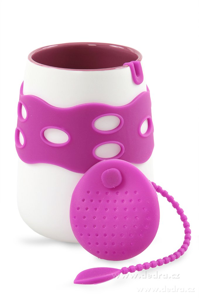 2v1 hrnek s páskem, a sítko na čaj | Hrnky a íálky | Grand Móda