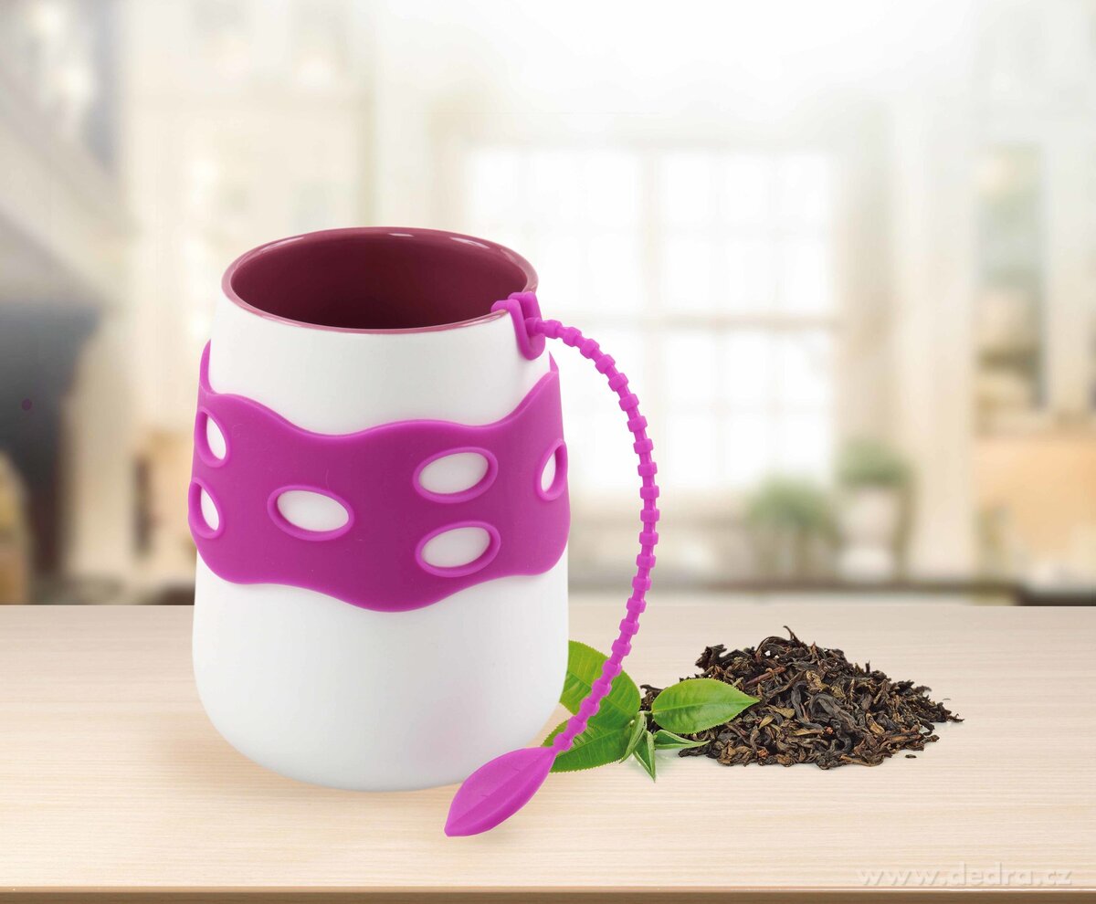 2v1 hrnek s páskem, a sítko na čaj – náhled 3 | Grand Móda