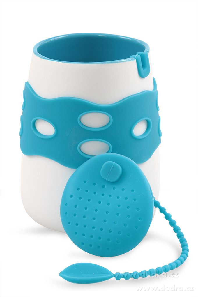 2v1 hrnek s páskem, a sítko na čaj | Hrnky a íálky | Grand Móda