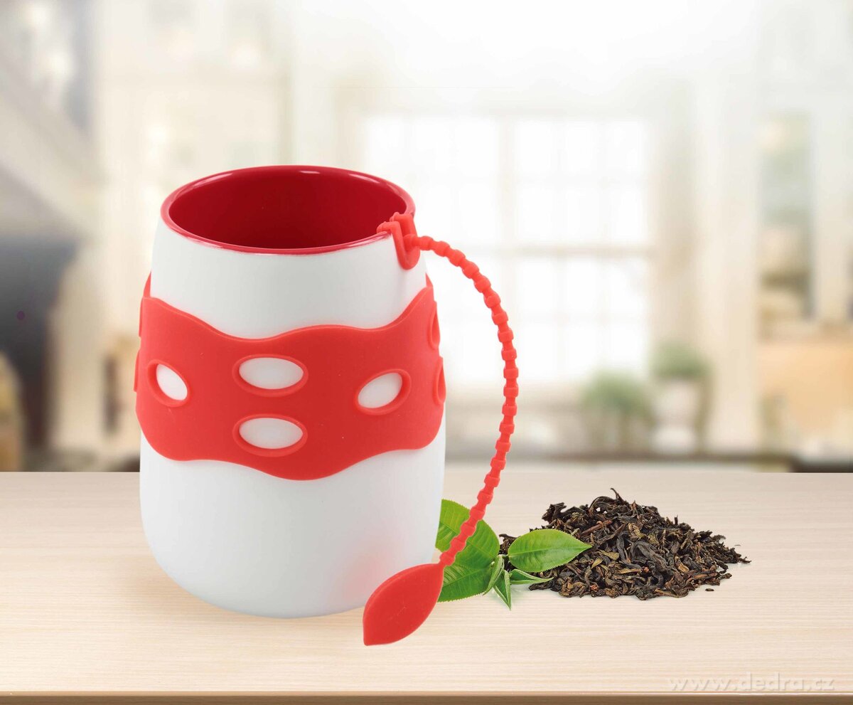 2v1 hrnek s páskem, a sítko na čaj – náhled 3 | Grand Móda