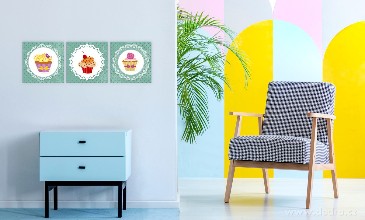 3ks obrazů na plátně, 28 x 28 cm – náhled 5 | Grand Móda