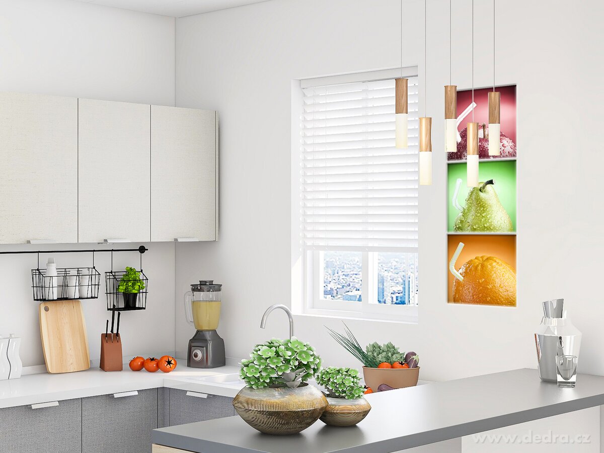 FRUIT INFUSION, sada 3 ks nástěnných obrazů, 3× 40 x 40 cm – náhled 3 | Grand Móda