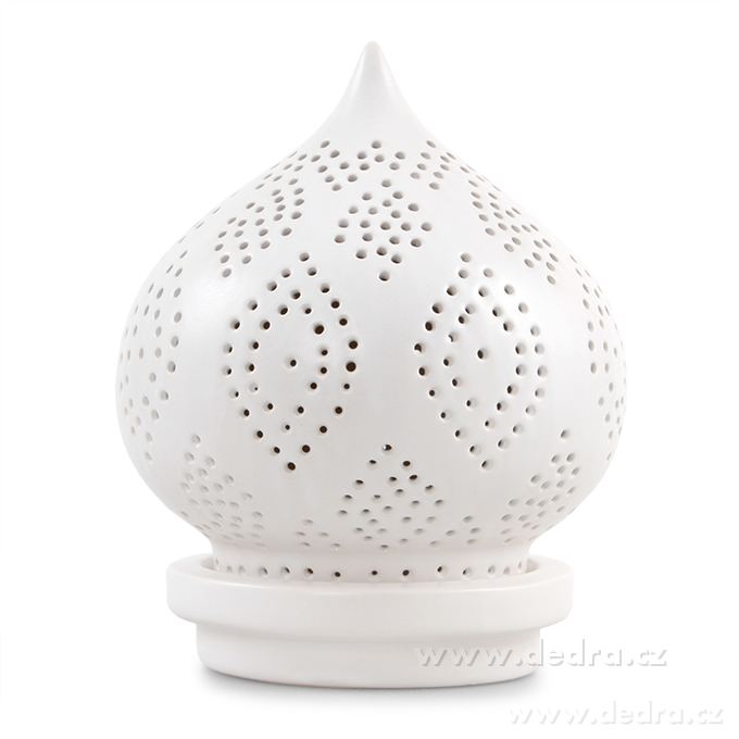 22 cm velký svícen s vyřezávaným stínidlem BALI CERAMICS – náhled 2 | Grand Móda