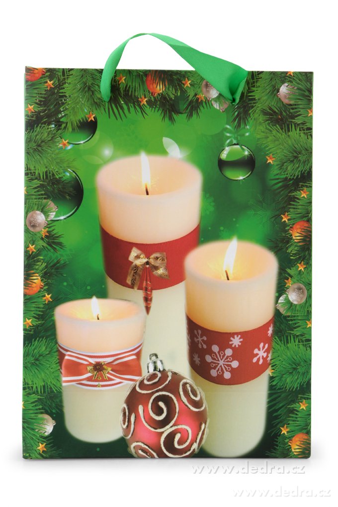 Dárková taška L, zelená – náhled 2 | Grand Móda