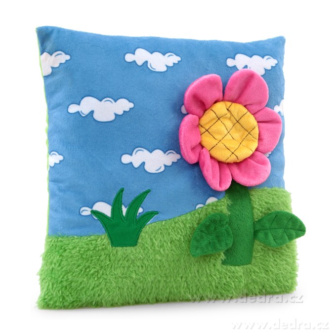 Plyšový polštářek s vyjímatelnou plyšovou včelkou – náhled 2 | Grand Móda