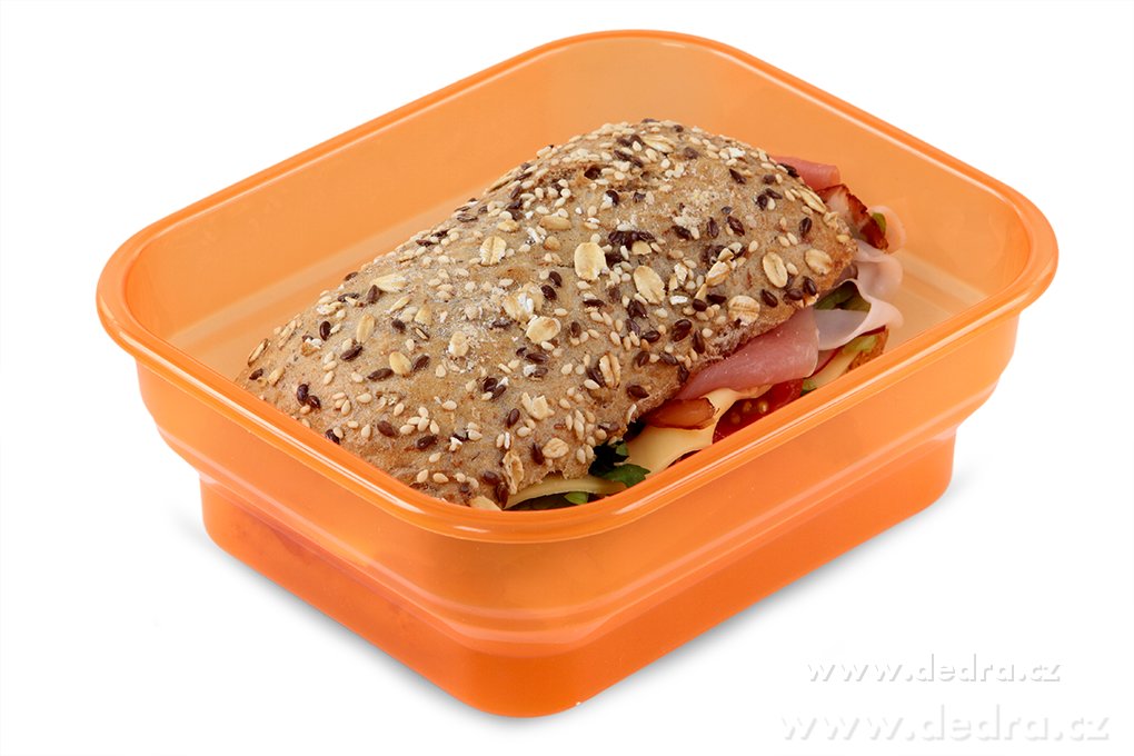 Boxík svačinka 950ml, oranžový – náhled 4 | Grand Móda