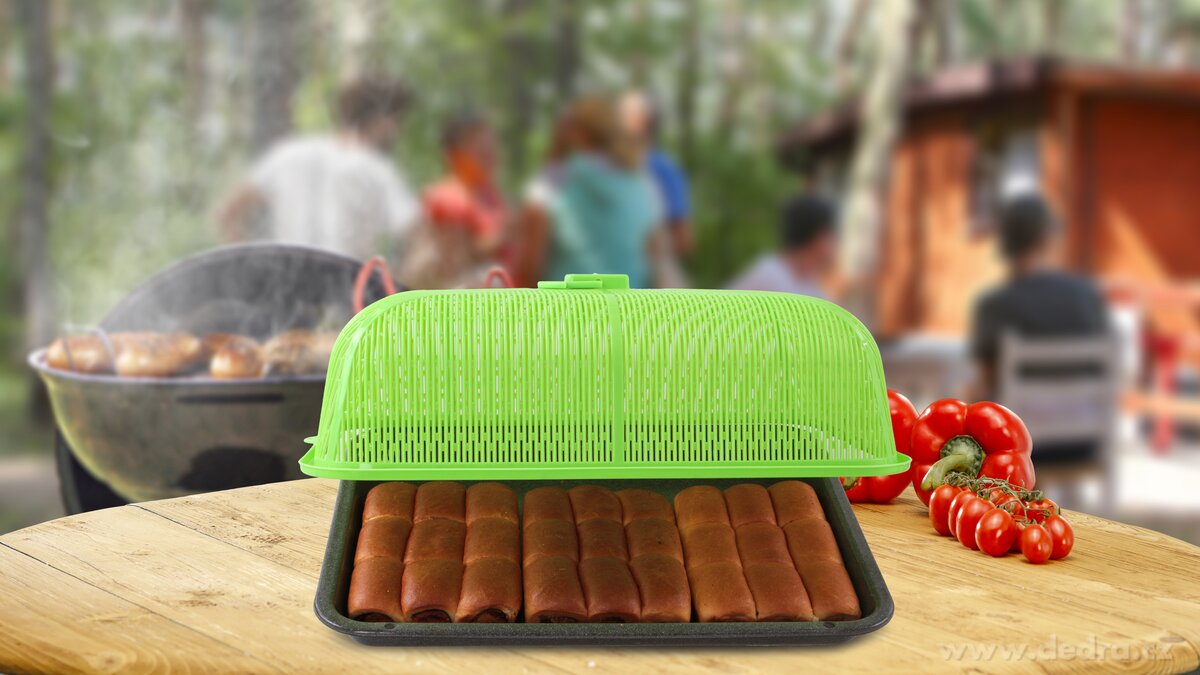 MEGAPOKLOP, Velký plastový kryt na potraviny s držadlem, ochrana proti hmyzu – náhled 3 | Grand Móda