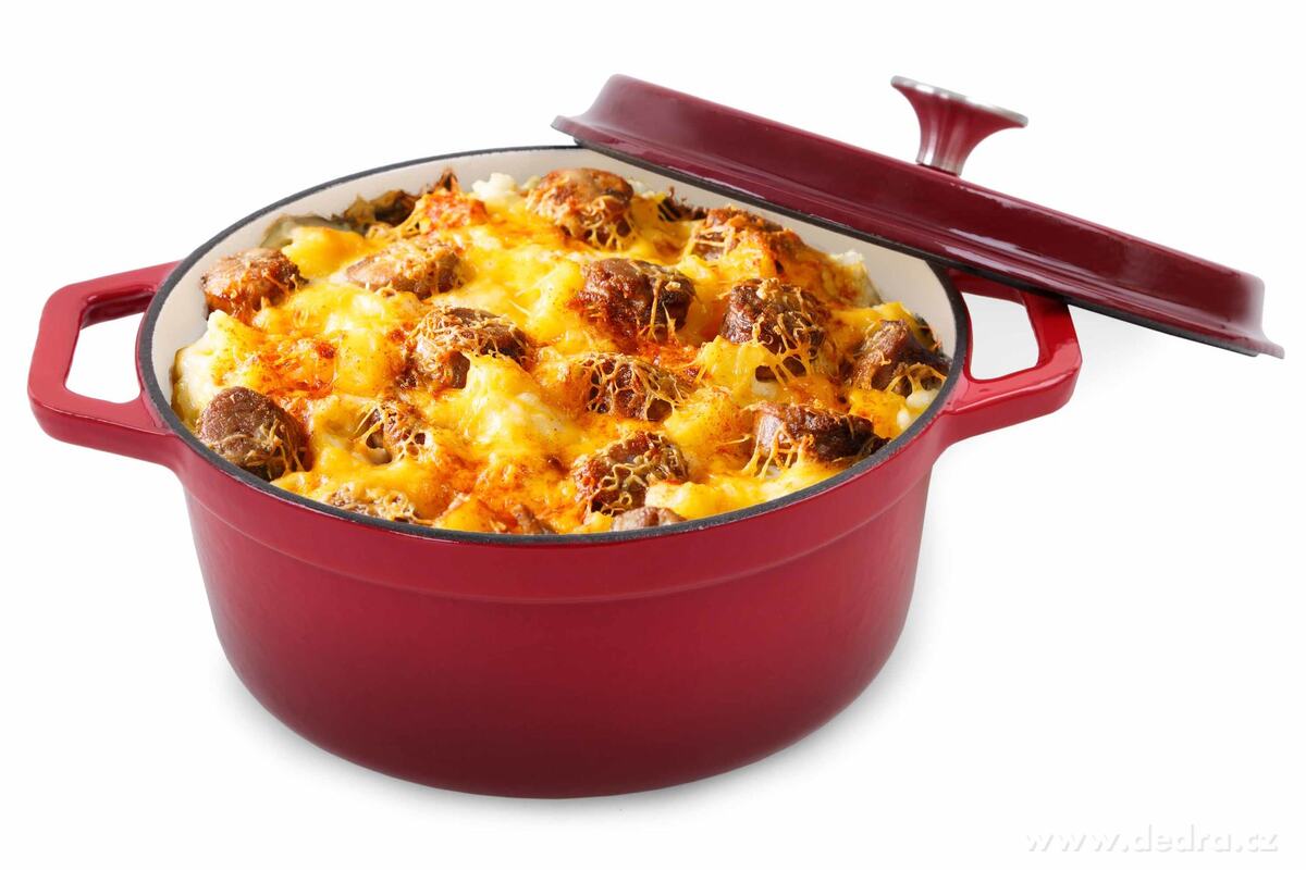 MASSIVE, litinový kulatý hrnec se samopodlévací poklicí, COCOTTE, 6 L – náhled 3 | Grand Móda