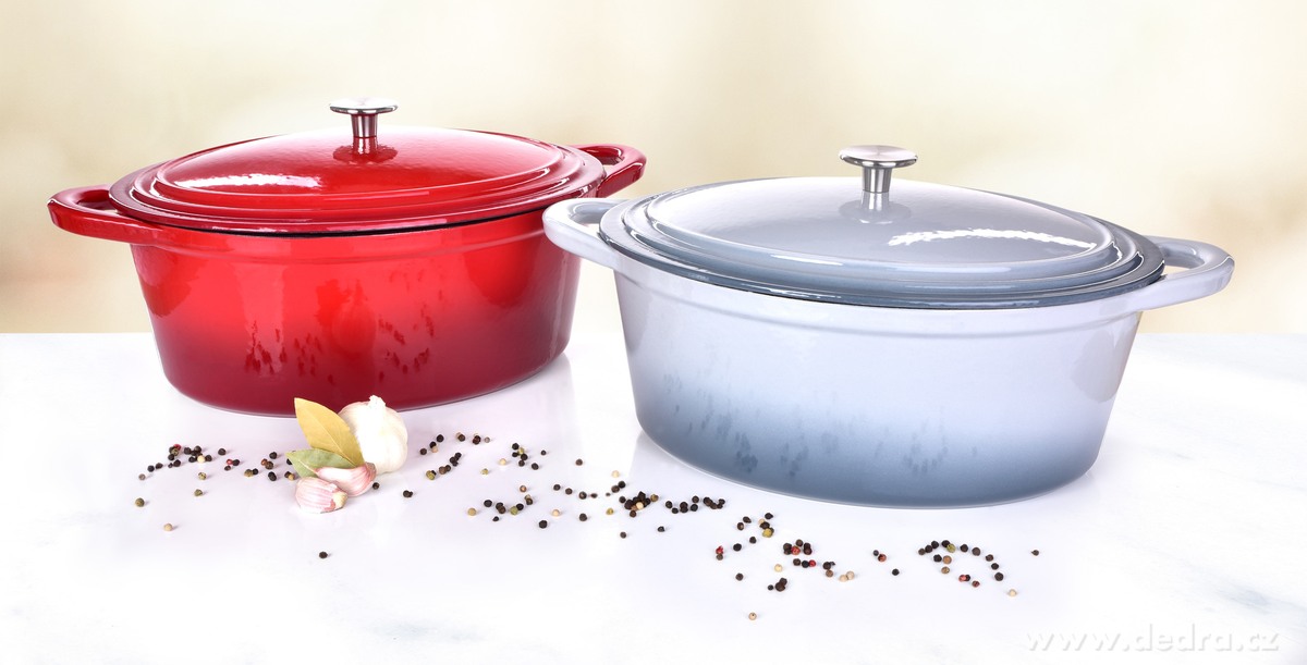 7L litinový pekáč, se samopodlévací poklicí, IRON MASSIVE – náhled 6 | Grand Móda