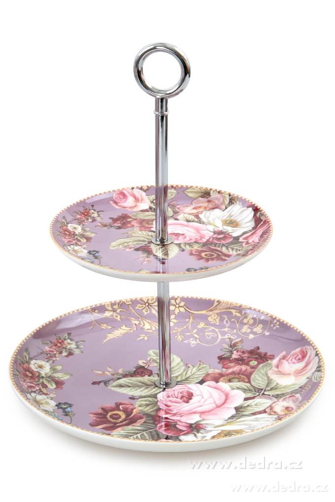 2 patrový etažér na servírování, v dárkovém balení – náhled 2 | Grand Móda