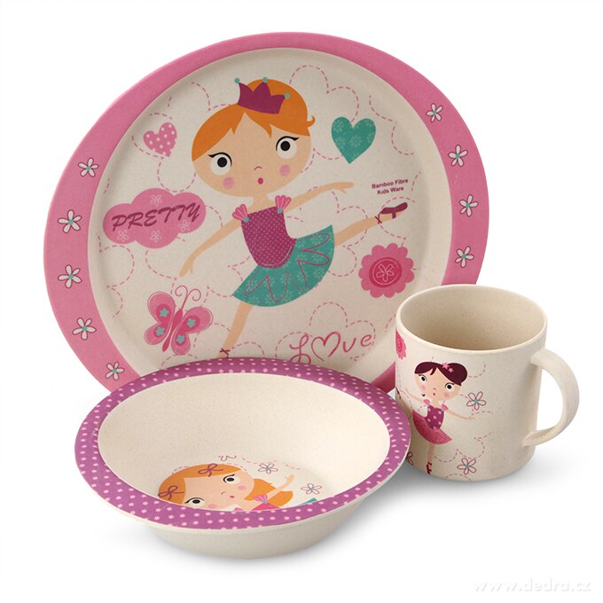 3 dílná jídelní sada pro holčičky | GoEco® v kuchyni | Grand Móda