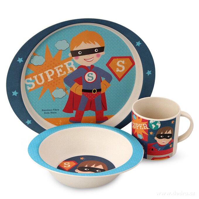 3 dílná jídelní sada pro super-kluky | GoEco® v kuchyni | Grand Móda