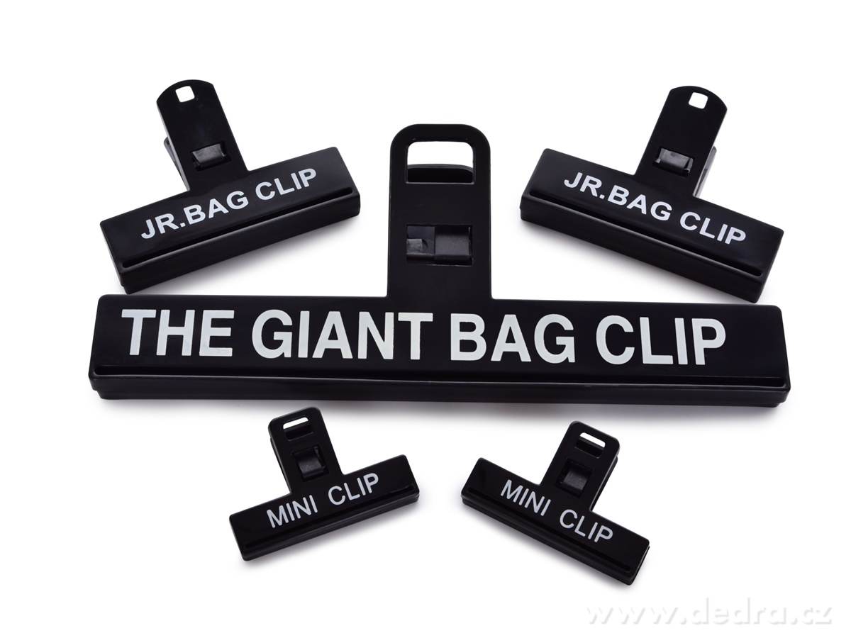 5 ks sada KLIPSY různých velikostí na uzavírání sáčků, s efektními nápisy, | Náčiní | Grand Móda