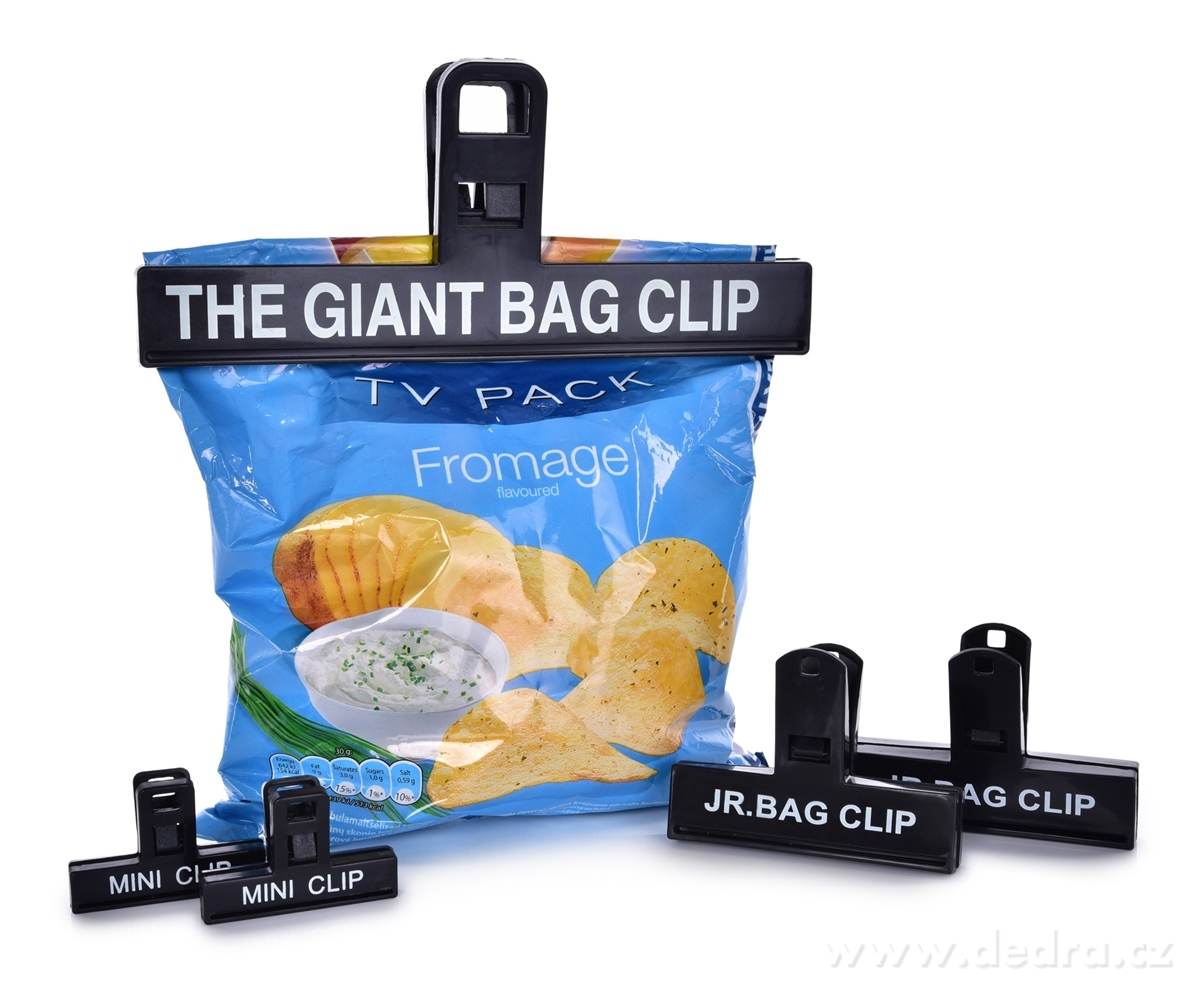 5 ks sada KLIPSY různých velikostí na uzavírání sáčků, s efektními nápisy, – náhled 2 | Grand Móda