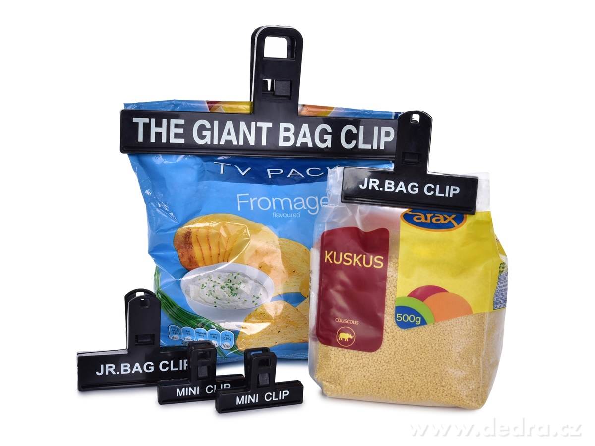 5 ks sada KLIPSY různých velikostí na uzavírání sáčků, s efektními nápisy, – náhled 3 | Grand Móda