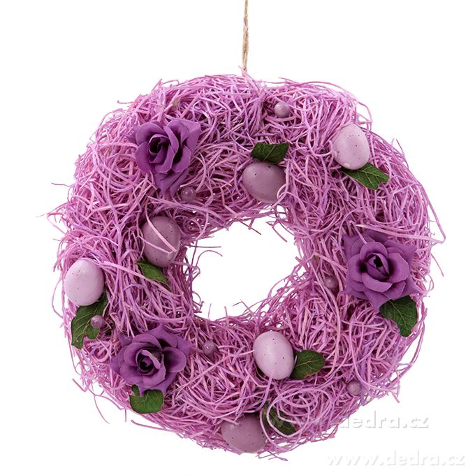 20 cm dekorativní věnec, ve fialových tónech | Keramika a kvďtináče | Grand Móda