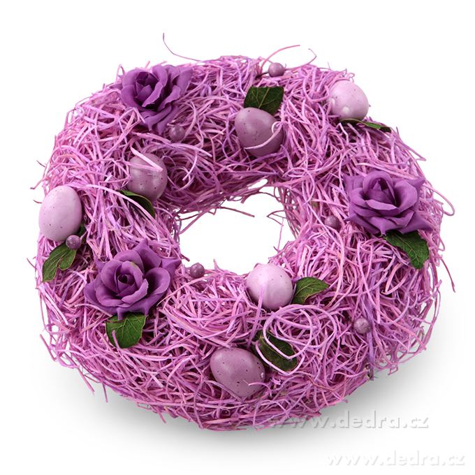 20 cm dekorativní věnec, ve fialových tónech – náhled 5 | Grand Móda
