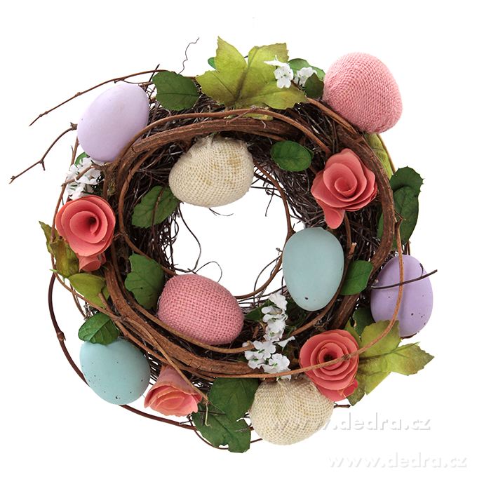 Dekorativní věnec, v pastelových tónech | Keramika a kvďtináče | Grand Móda