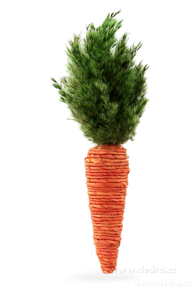 30 cm velká dekorat.mrkev, se zelenou natí | VŻprodej | Grand Móda
