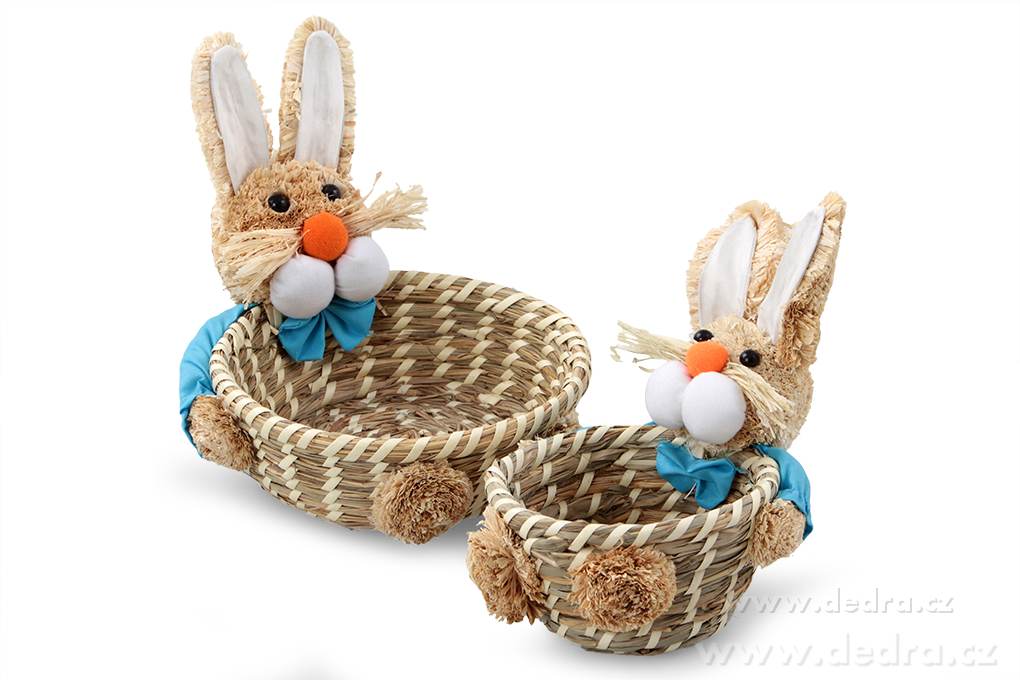 2 ks veselá ošatka, se zajíci modré šaty | Boxy, ukládání vďcí | Grand Móda