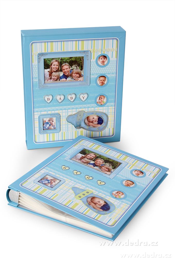 Fotoalbum BABY, na 240 fotek modré – náhled 2 | Grand Móda
